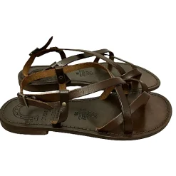Scarpe di Maremma Sandalo In Pelle Marrone Mod. 99*Donna Sandali & Ciabatte