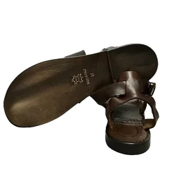 Scarpe di Maremma Sandalo In Pelle Marrone Mod. 216*Donna Sandali & Ciabatte