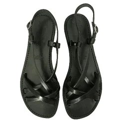 Scarpe di Maremma Sandalo In Pelle Nera Mod. 6641*Donna Sandali & Ciabatte