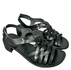 Scarpe di Maremma Sandalo In Pelle Nero Mod. 5112*Donna Sandali & Ciabatte