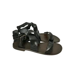 Scarpe di Maremma Sandalo In Pelle Nero Mod. 216*Donna Sandali & Ciabatte