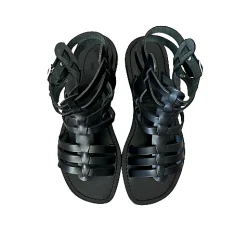Scarpe di Maremma Sandalo In Pelle Nero Mod. 6695*Donna Sandali & Ciabatte