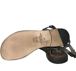 Scarpe di Maremma Sandalo In Pelle Testa Di Moro Infradito Mod. 9915*Donna Sandali & Ciabatte