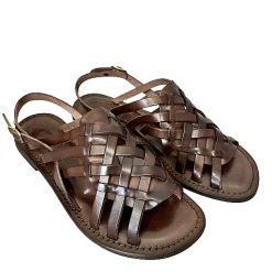 Scarpe di Maremma Sandalo In Pelle Testa Di Moro Mod. 9911*Donna Sandali & Ciabatte
