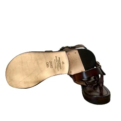 Scarpe di Maremma Sandalo In Pelle Testa Di Moro Mod. 9933*Donna Sandali & Ciabatte