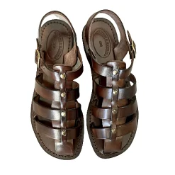 Scarpe di Maremma Sandalo In Pelle Testa Di Moro Mod. 9933*Donna Sandali & Ciabatte