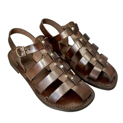 Scarpe di Maremma Sandalo In Pelle Testa Di Moro Mod. 9933*Donna Sandali & Ciabatte