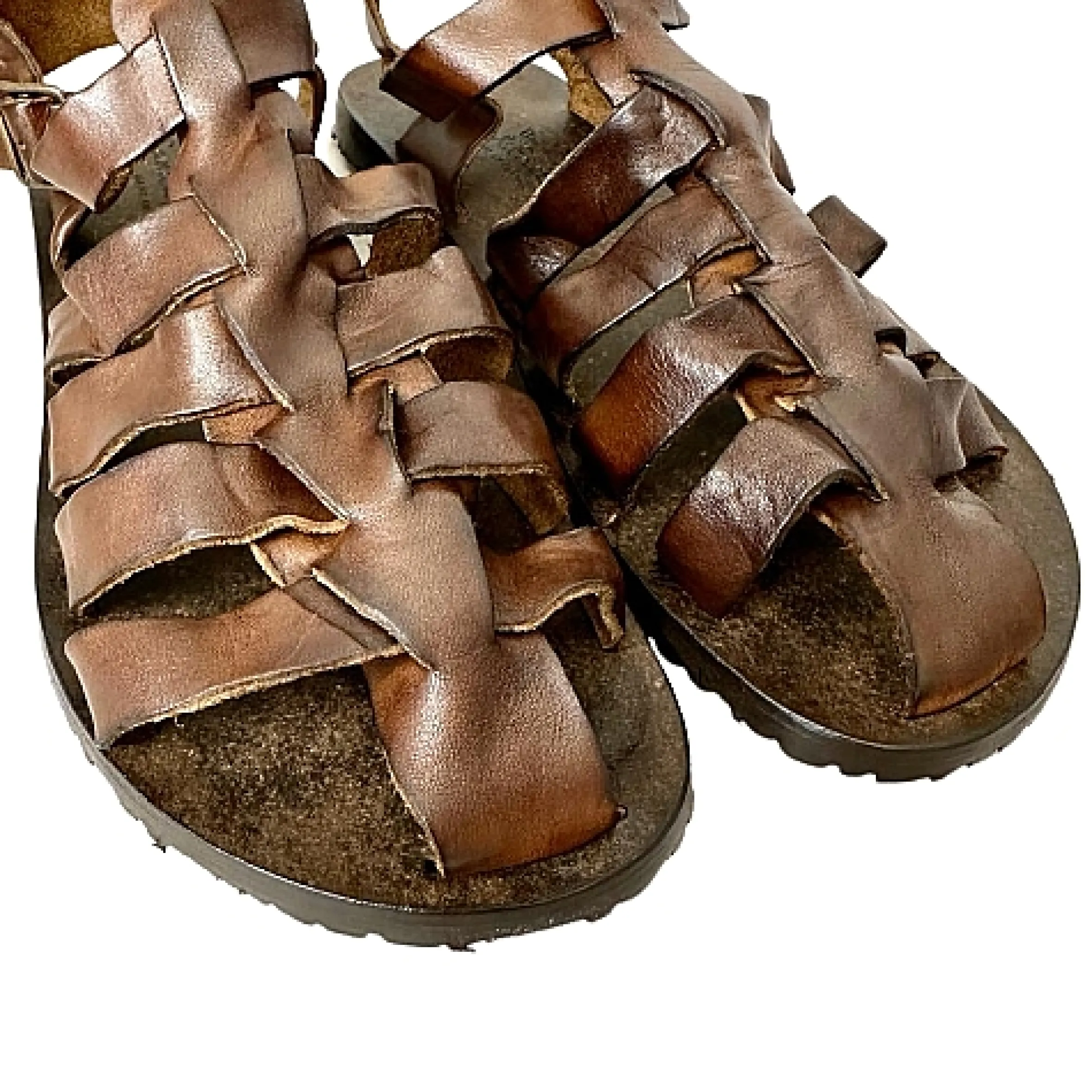 Scarpe di Maremma Sandalo In Vacchetta Strizzata T. Di Moro M5047*Uomo Sandali & Ciabatte