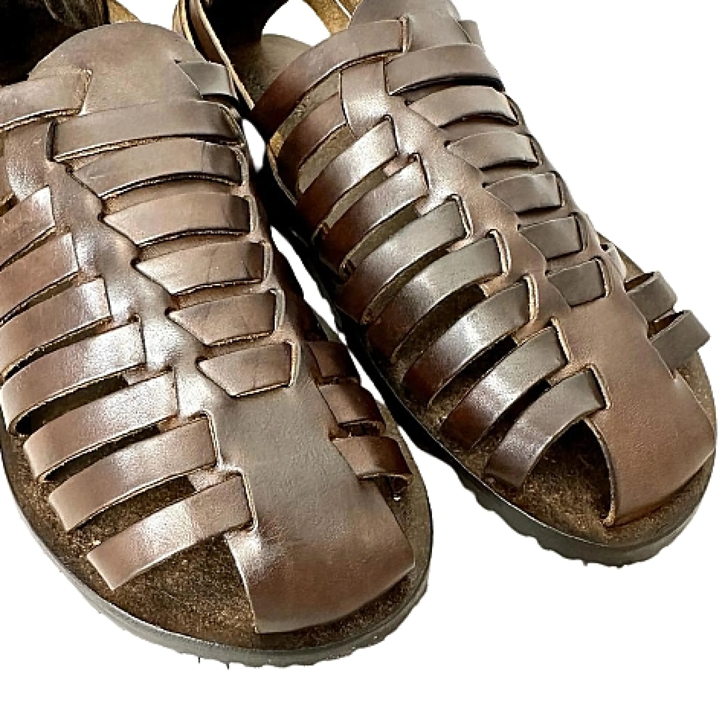 Scarpe di Maremma Sandalo In Vacchetta T. Di Moro M6579*Uomo Sandali & Ciabatte