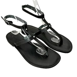 Scarpe di Maremma Sandalo Infradito In Pelle Nero*Donna Sandali & Ciabatte