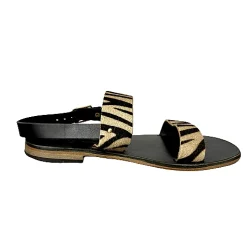 Scarpe di Maremma Sandalo Mod. Frate In Cavallino Zebrato*Donna Sandali & Ciabatte