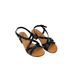 Scarpe di Maremma Sandalo Tacco 50 In Pelle Nero*Donna Sandali & Ciabatte