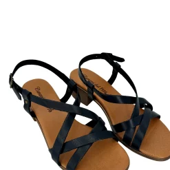 Scarpe di Maremma Sandalo Tacco 50 In Pelle Nero*Donna Sandali & Ciabatte