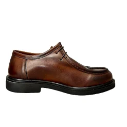 Scarpe di Maremma Scarpa Artigianale Modello Ingegnere Basso Marrone*Uomo Stringate