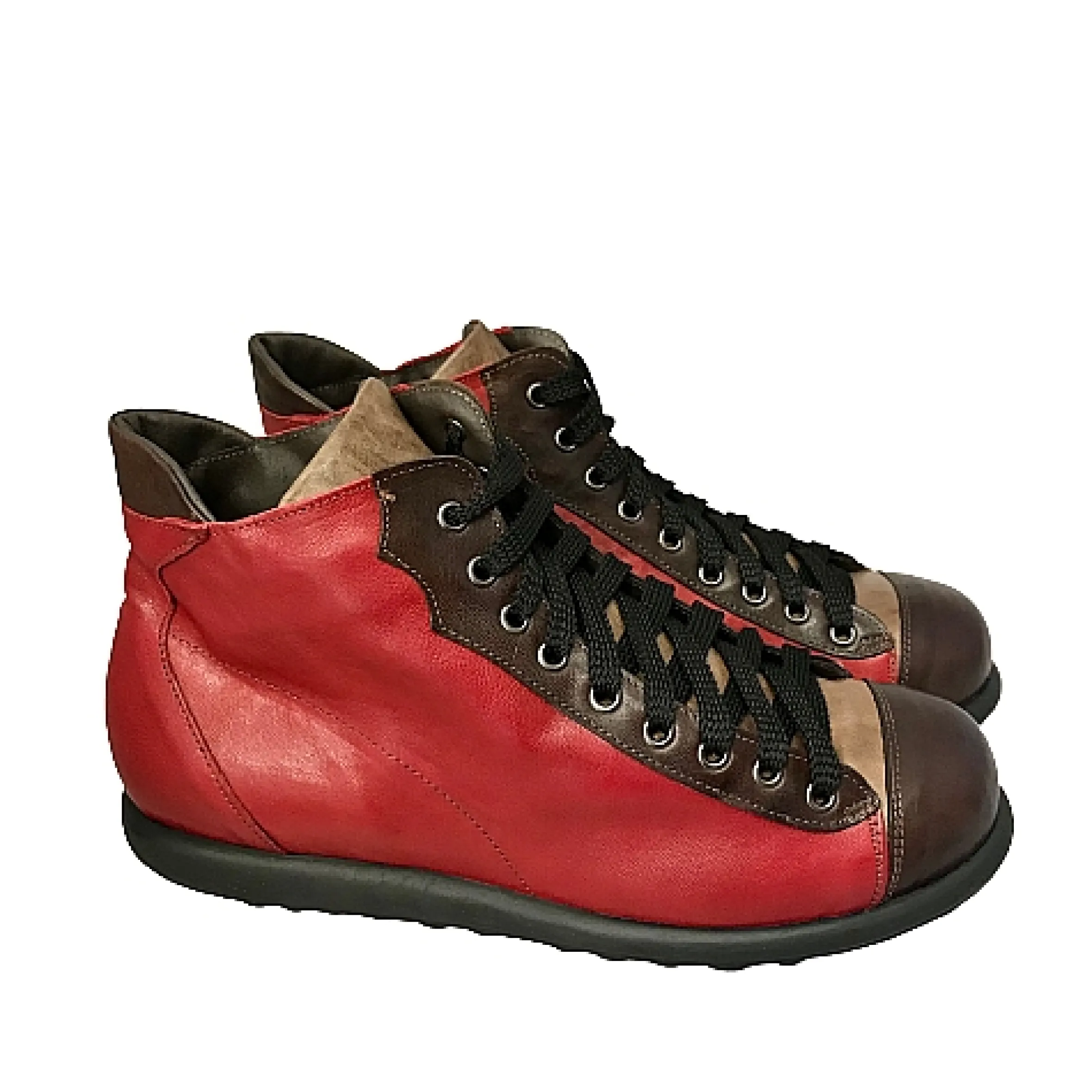 Scarpe di Maremma Scarponcino Rosso/Taupe/T.Moro*Uomo Sneakers