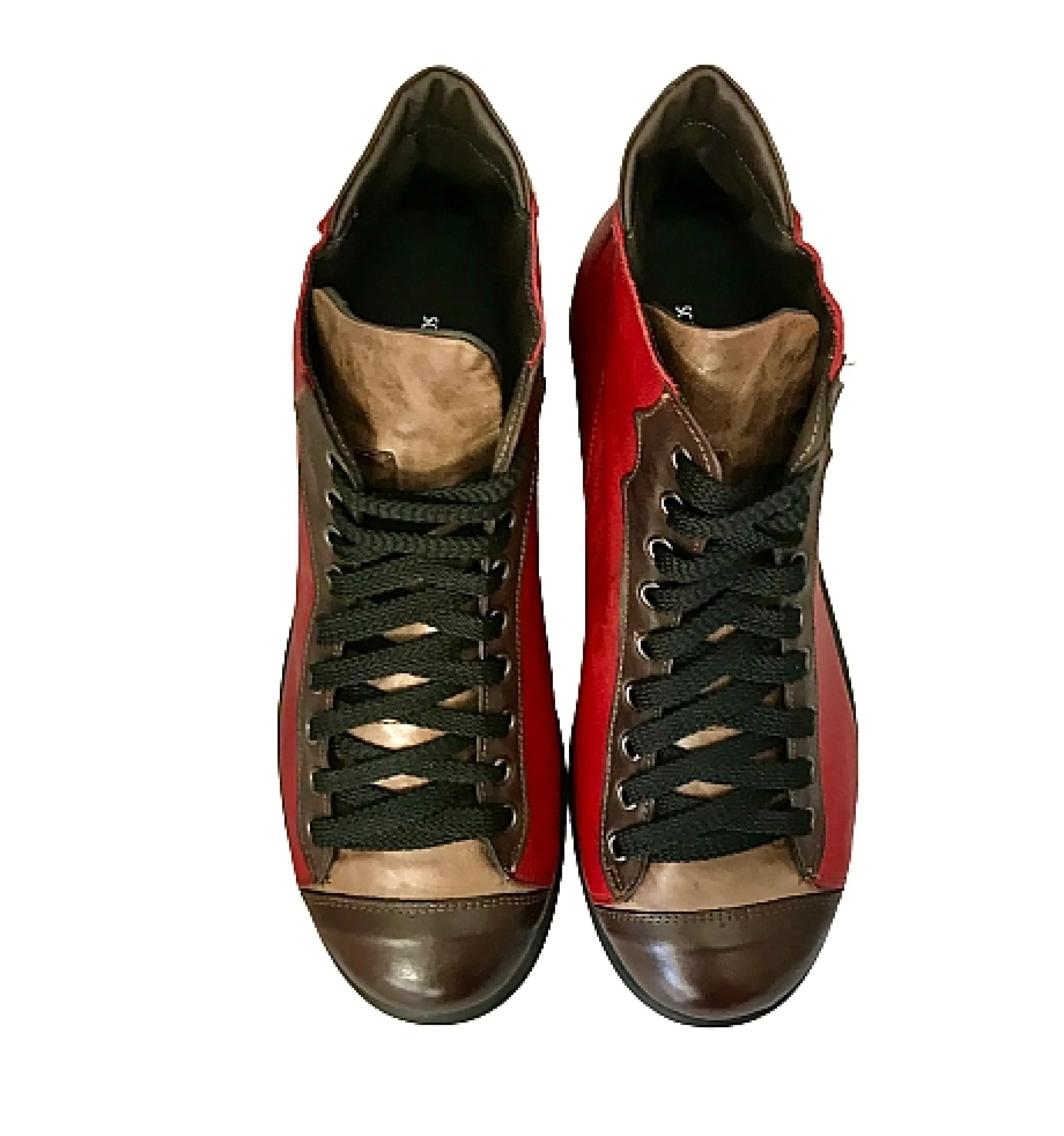 Scarpe di Maremma Scarponcino Rosso/Taupe/T.Moro*Uomo Sneakers