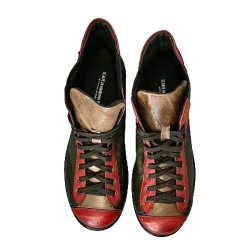 Scarpe di Maremma Scarponcino Verde/Rosso/Taupe*Donna Scarpe Stringate