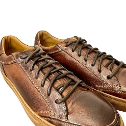 Scarpe di Maremma Sneaker Artigianale Tuffata Marrone Bassa*Uomo Sneakers