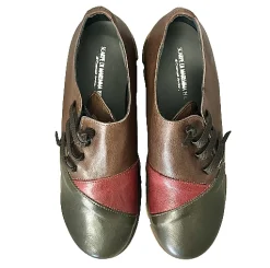 Scarpe di Maremma Sneaker Artigianale Verde/Bordeaux/Tabacco*Donna Scarpe Sportive
