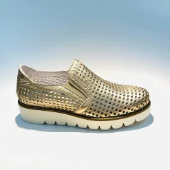 Scarpe di Maremma Sneakers A Mocassino In Pelle Perlata Rame*Donna Scarpe Sportive