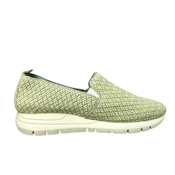 Scarpe di Maremma Sneakers Artigianale A Mocassino Effetto Intreccio Verde*Donna Scarpe Sportive