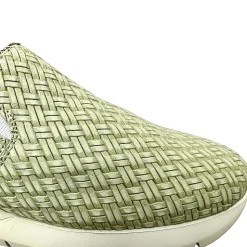 Scarpe di Maremma Sneakers Artigianale A Mocassino Effetto Intreccio Verde*Donna Scarpe Sportive
