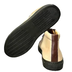 Scarpe di Maremma Sneakers Artigianale Alta In Pelle Bicolore*Uomo Sneakers