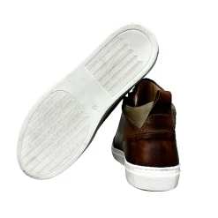 Scarpe di Maremma Sneakers Artigianale Alta In Pelle Marrone*Uomo Sneakers