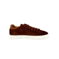 Scarpe di Maremma Sneakers Artigianale In Camoscio Cuoio Forato*Uomo Sneakers