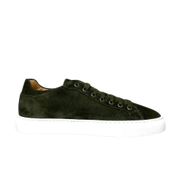 Scarpe di Maremma Sneakers Artigianale In Nabuk Verde*Uomo Sneakers