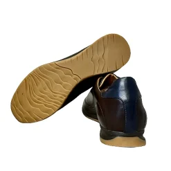 Scarpe di Maremma Sneakers Bassa Cioccolato E Blu*Uomo Sneakers