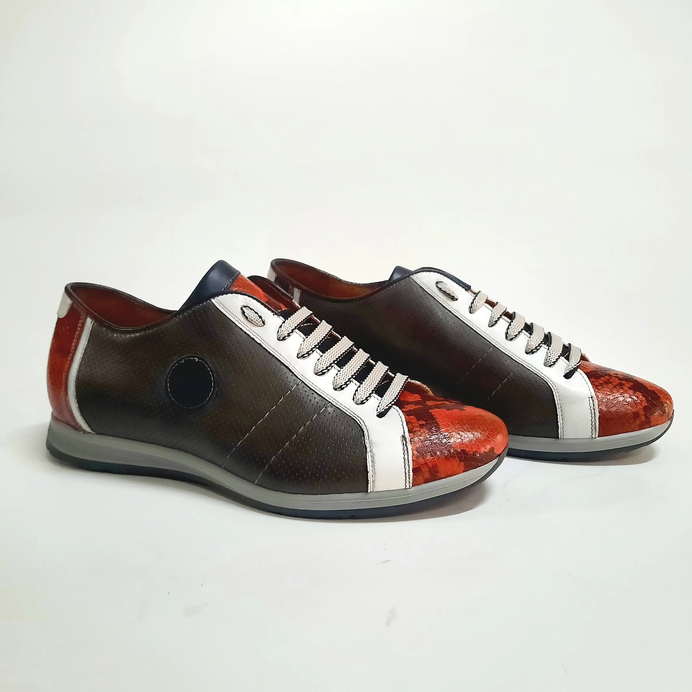 Scarpe di Maremma Sneakers Bassa In Pelle Grigia*Uomo Sneakers