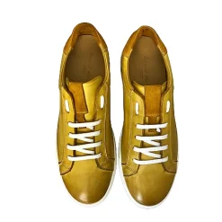 Scarpe di Maremma Sneakers Bassa In Pelle Gialla*Uomo Sneakers