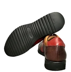 Scarpe di Maremma Sneakers Bassa In Pelle Marrone E Rossa*Uomo Sneakers
