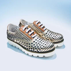 Scarpe di Maremma Sneakers Bassa In Pelle Perlata Rame*Donna Scarpe Stringate
