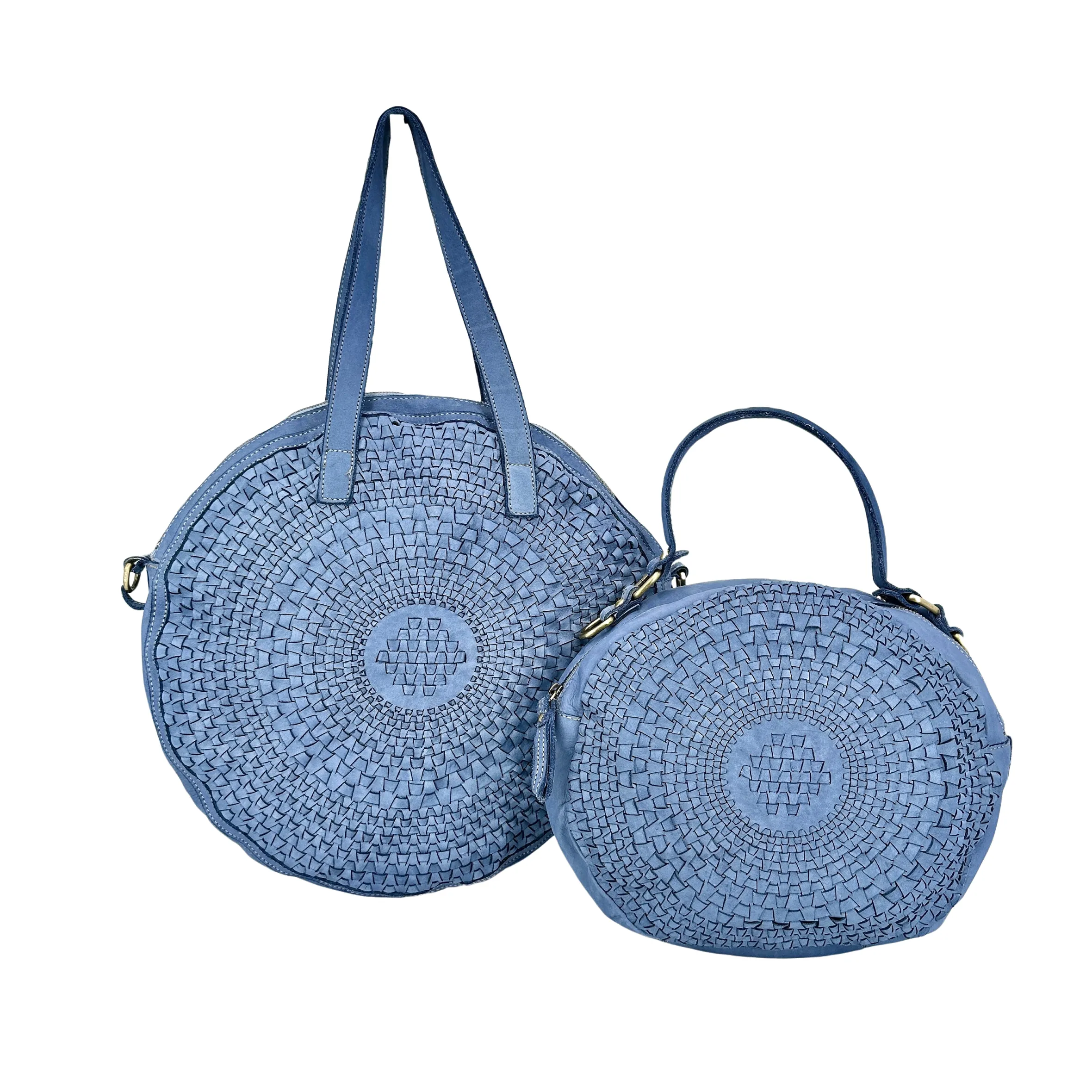 Scarpe di Maremma Sole Small Borsa Rotonda Intrecciata*Donna Borse Morbide