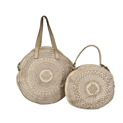 Scarpe di Maremma Sole Small Borsa Rotonda Intrecciata*Donna Borse Morbide