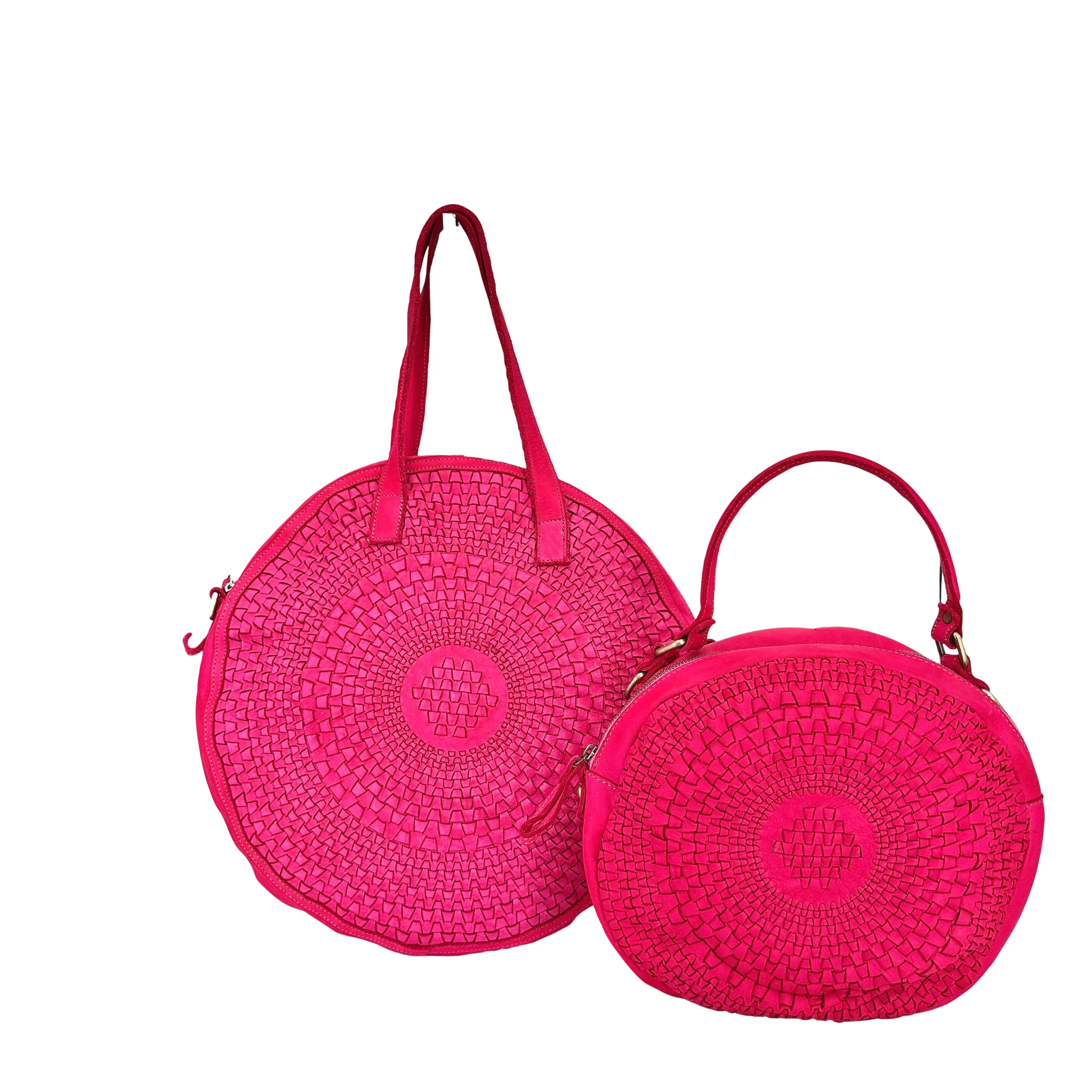 Scarpe di Maremma Sole Small Borsa Rotonda Intrecciata*Donna Borse Morbide