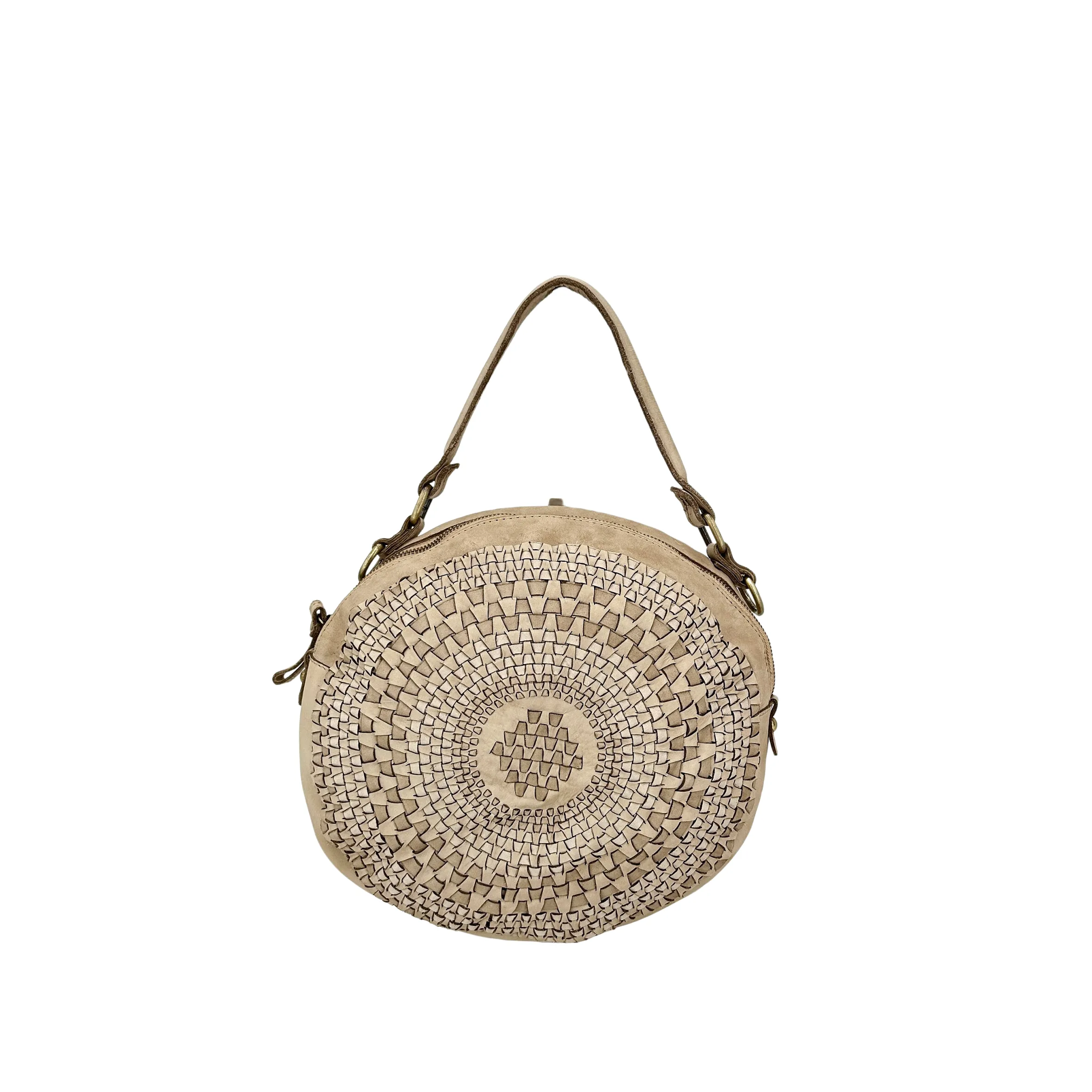 Scarpe di Maremma Sole Small Borsa Rotonda Intrecciata*Donna Borse Morbide
