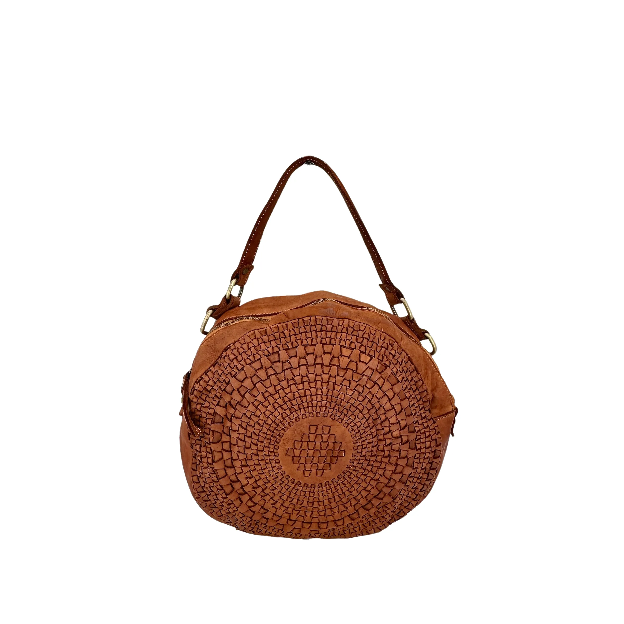 Scarpe di Maremma Sole Small Borsa Rotonda Intrecciata*Donna Borse Morbide