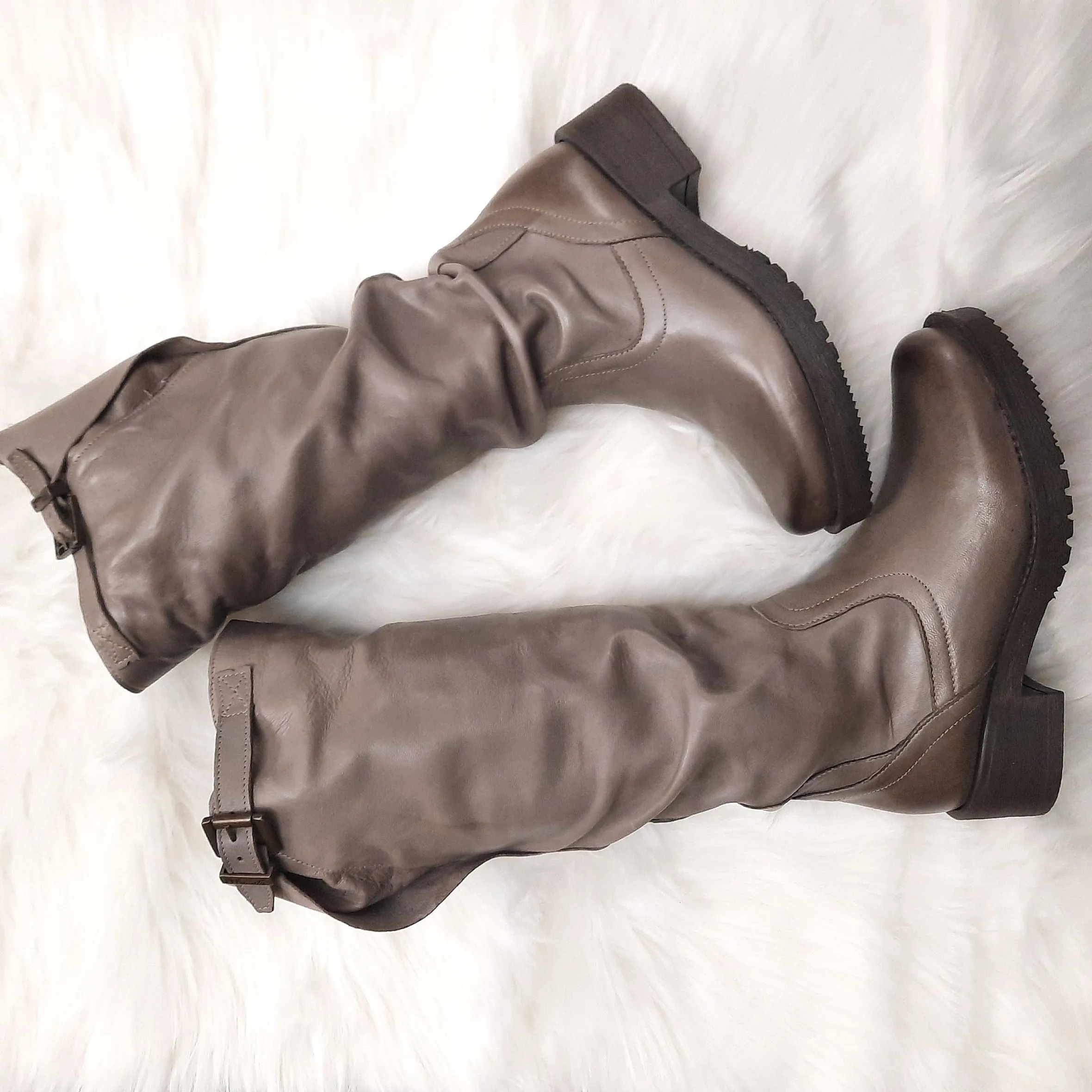 Scarpe di Maremma Stivale Alto Taupe*Donna Stivali