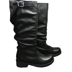 Scarpe di Maremma Stivale Artigianale Alto Nero*Donna Stivali