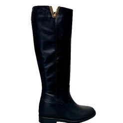 Scarpe di Maremma Stivale Artigianale Nero Con Zeppa Interna*Donna Stivali
