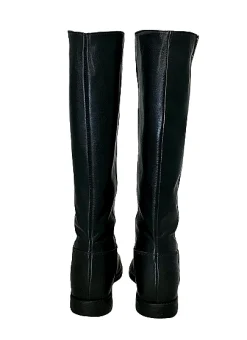 Scarpe di Maremma Stivale Artigianale Nero Con Zeppa Interna*Donna Stivali