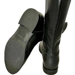 Scarpe di Maremma Stivale Artigianale Nero Con Zeppa Interna*Donna Stivali