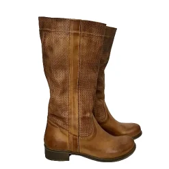 Scarpe di Maremma Stivale Artigianale Sfumato Cuoio Forato*Donna Stivali