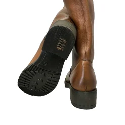 Scarpe di Maremma Stivale Cuoio Asimmetrico Con Tacco*Donna Stivali