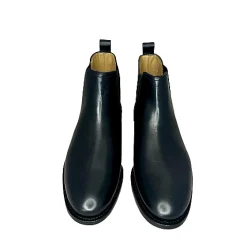 Scarpe di Maremma Stivaletto Beatles Artigianale Nero Cucito Blake*Uomo Stivaletti
