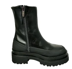 Scarpe di Maremma Stivaletto Nero Con Fondo Carrarmato*Donna Stivali