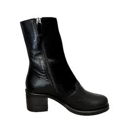 Scarpe di Maremma Stivaletto Nero In Pelle Con Bottoni Camarri 1916*Donna Mocassini